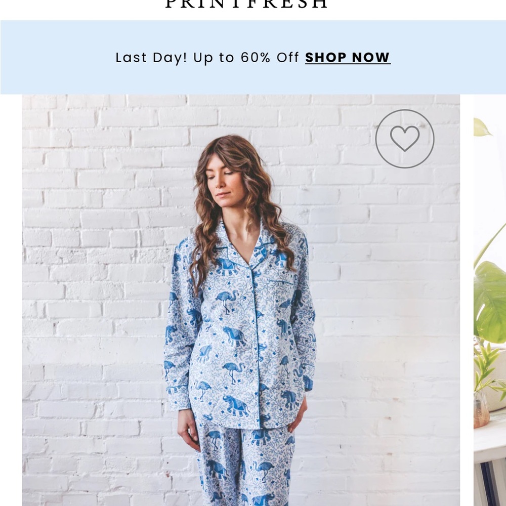 Printfresh Blue Pajama Set